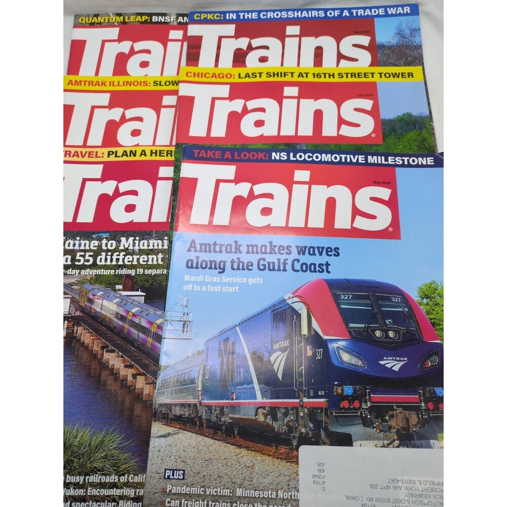 (6) Trains The Magazine Of Railroading